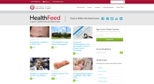 Health Feed Blog, University of Utah Health Care